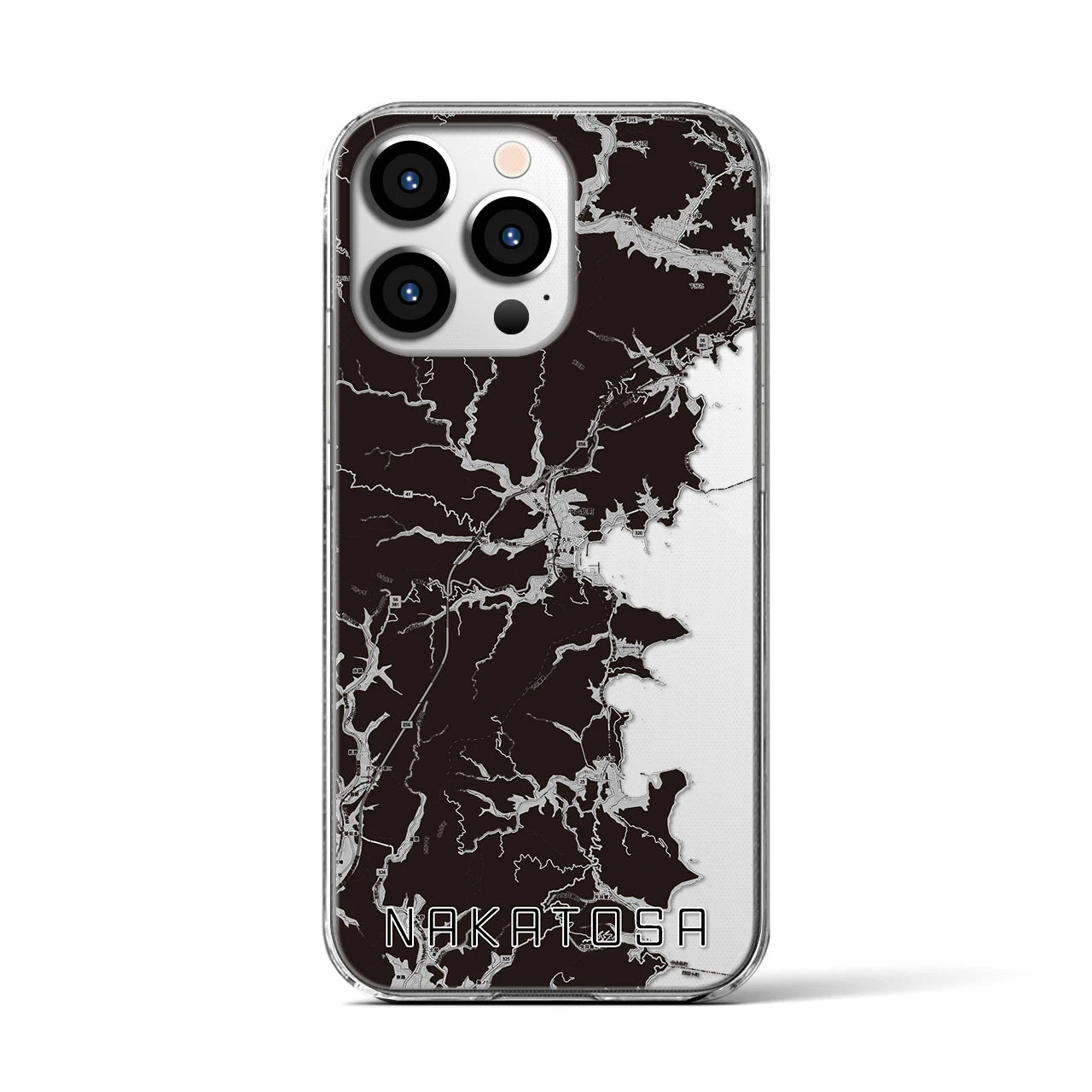 【中土佐(高知県)】地図柄iPhoneケース(クリアタイプ)