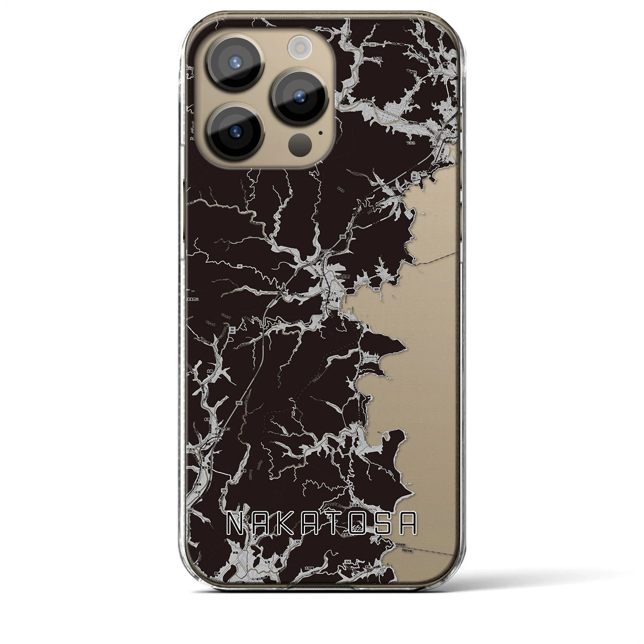 【中土佐(高知県)】地図柄iPhoneケース(クリアタイプ)