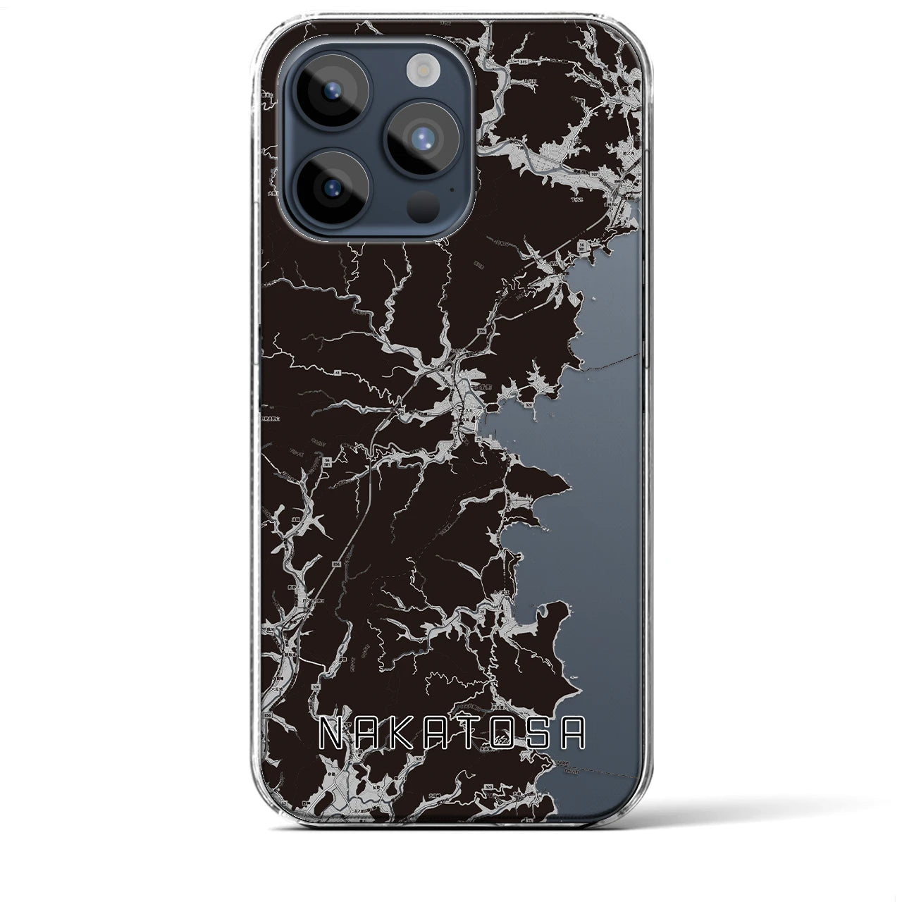 【中土佐(高知県)】地図柄iPhoneケース(クリアタイプ)