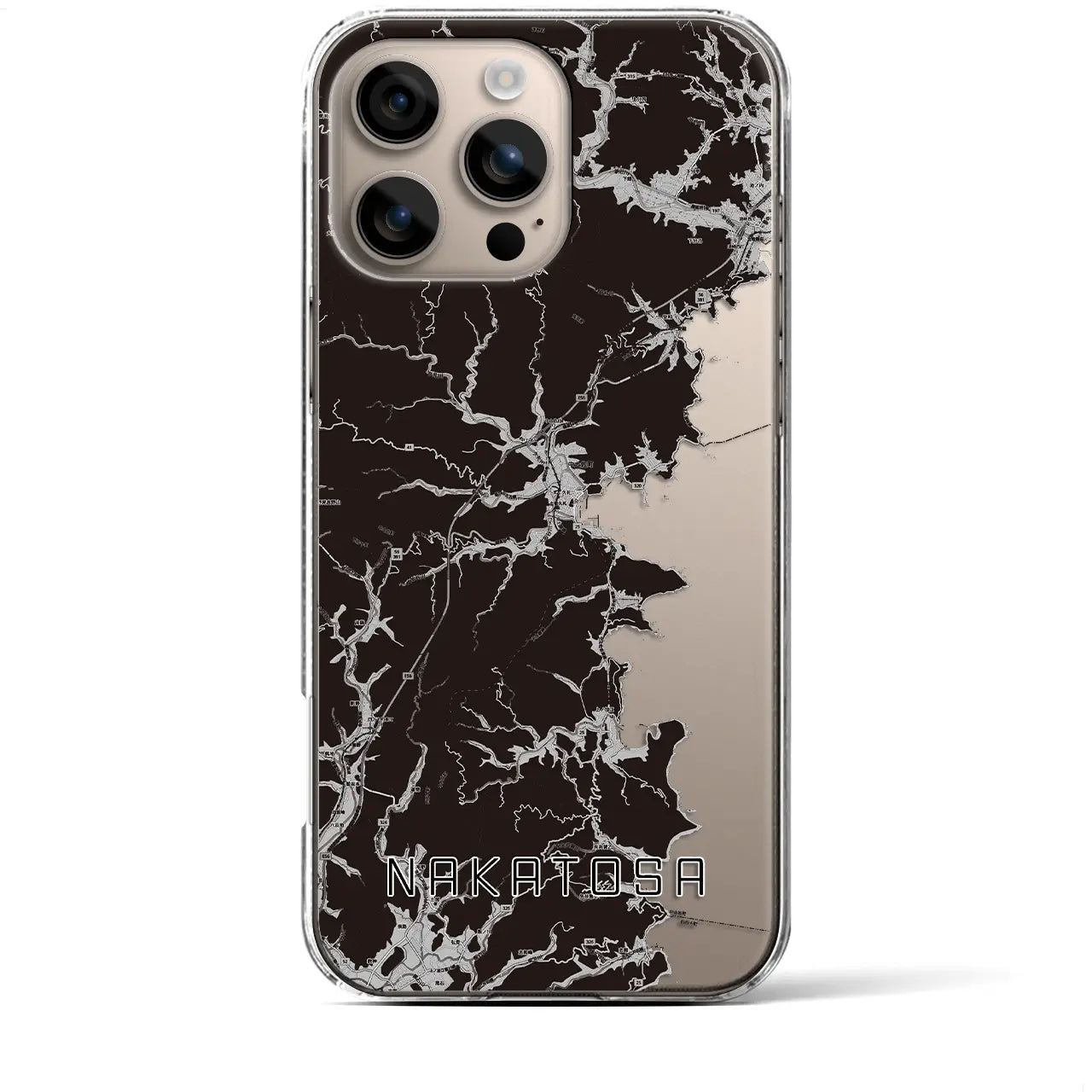 【中土佐(高知県)】地図柄iPhoneケース(クリアタイプ)