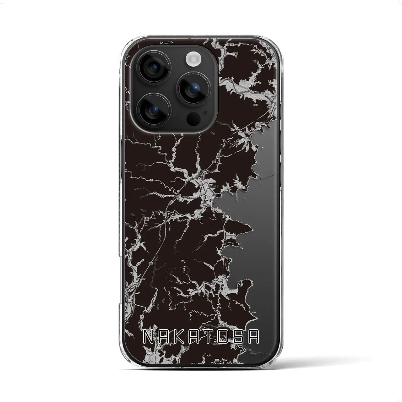 【中土佐(高知県)】地図柄iPhoneケース(クリアタイプ)