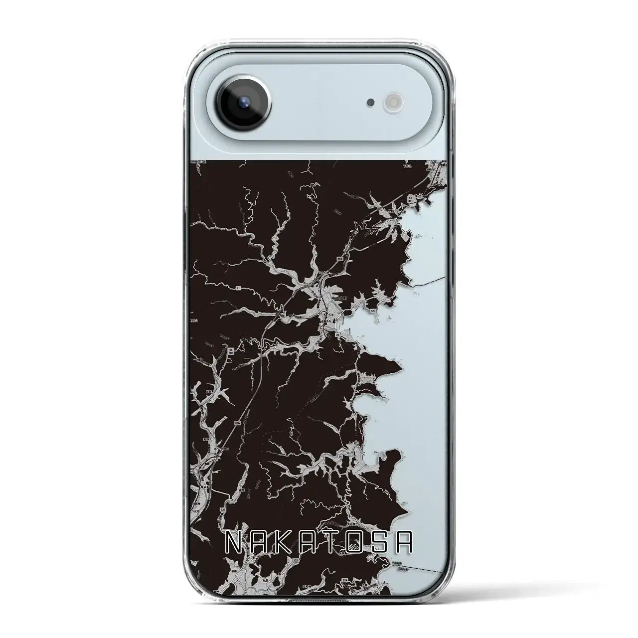 【中土佐(高知県)】地図柄iPhoneケース(クリアタイプ)