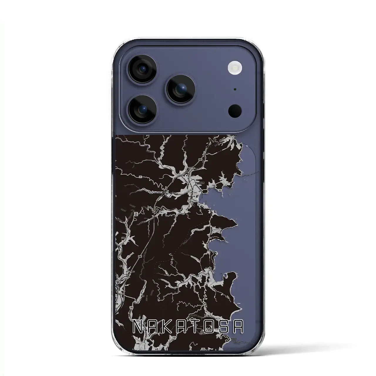 【中土佐(高知県)】地図柄iPhoneケース(クリアタイプ)