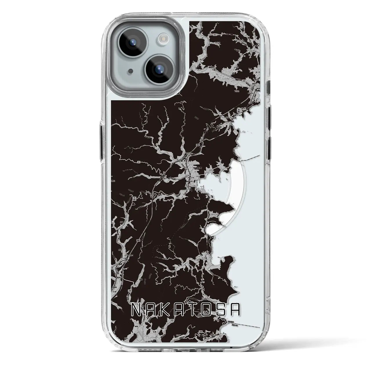 【中土佐(高知県)】地図柄iPhoneケース(MagSafeタイプ)
