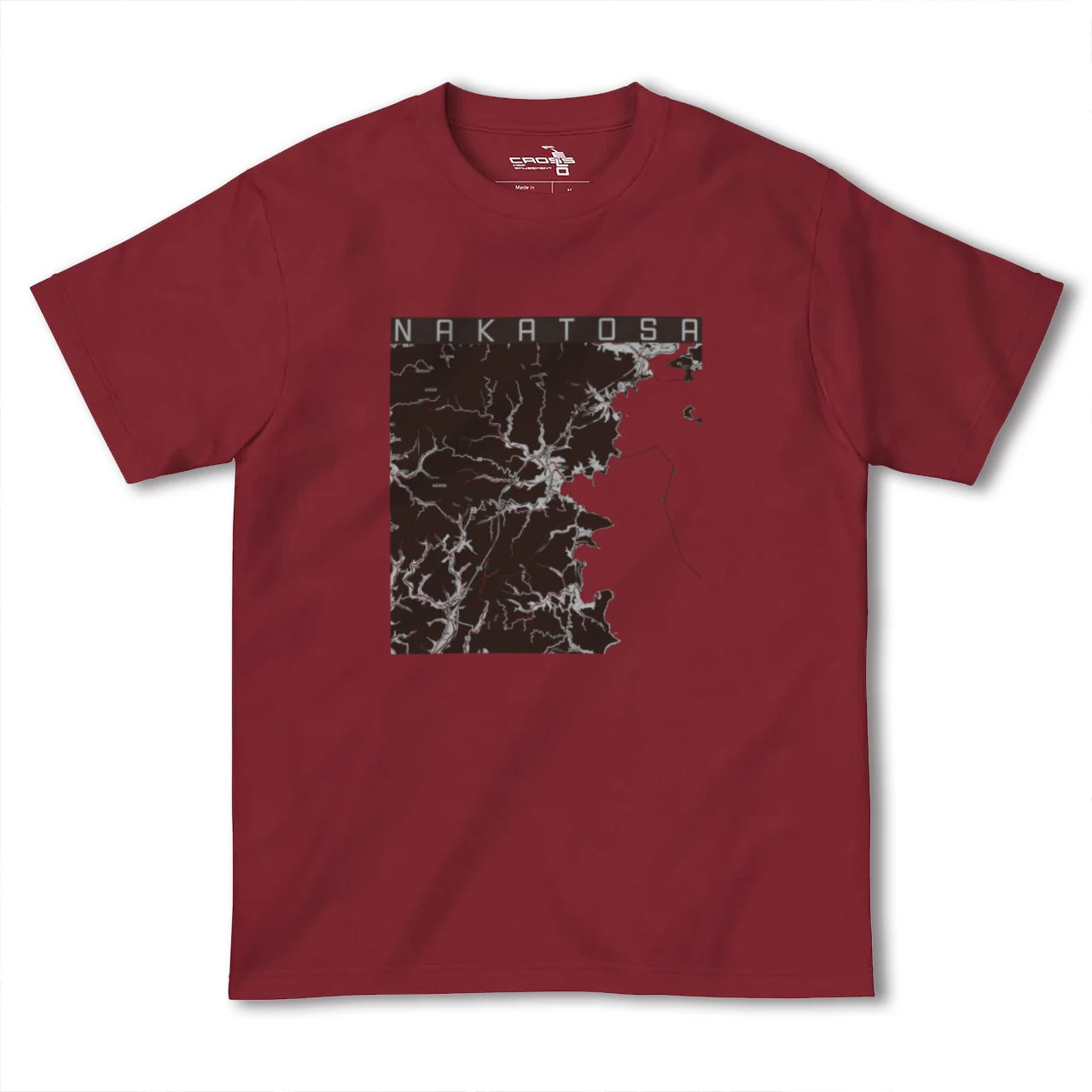 【中土佐(高知県)】地図柄ヘビーウェイトTシャツ