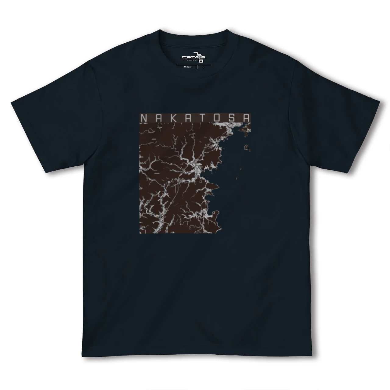 【中土佐(高知県)】地図柄ヘビーウェイトTシャツ