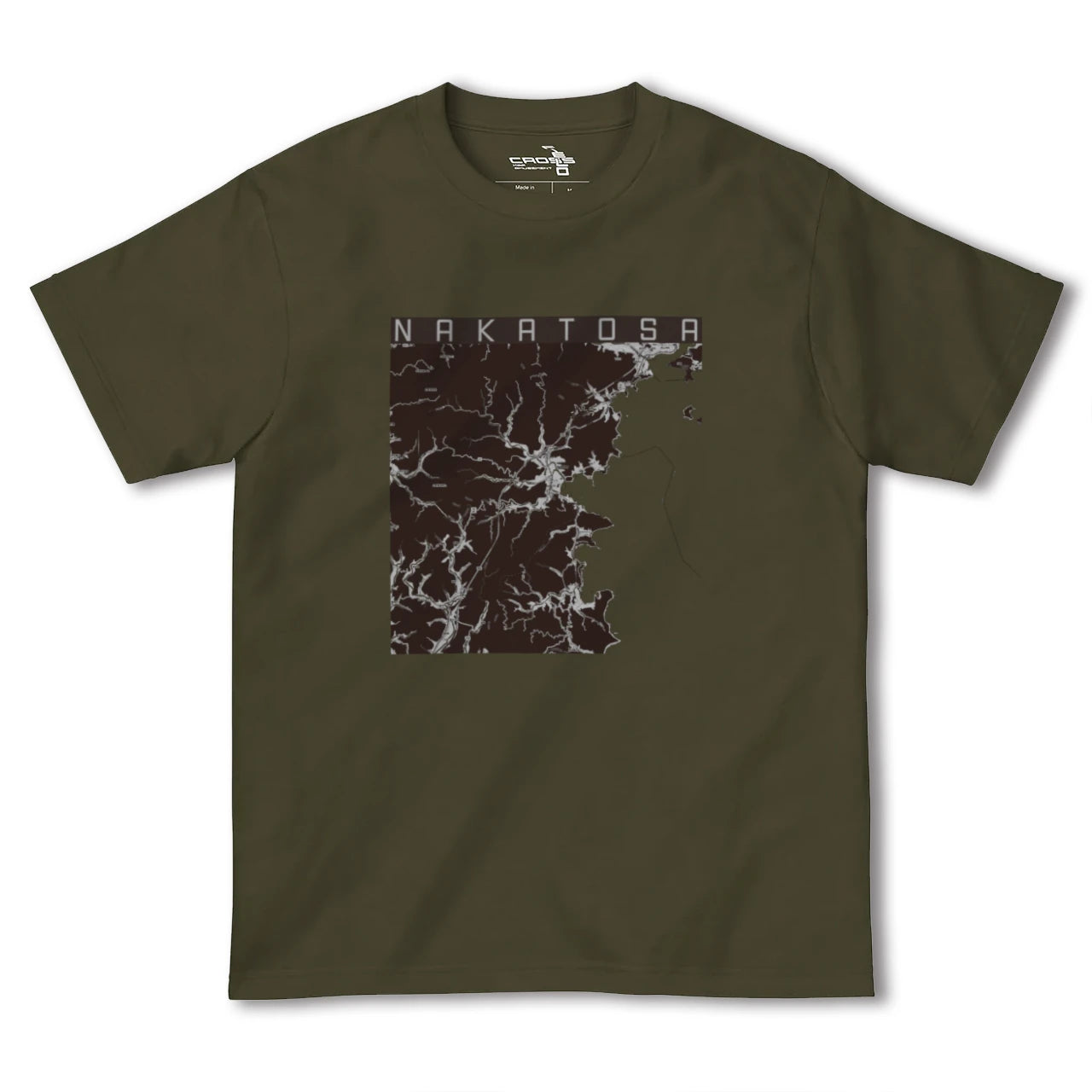 【中土佐(高知県)】地図柄ヘビーウェイトTシャツ