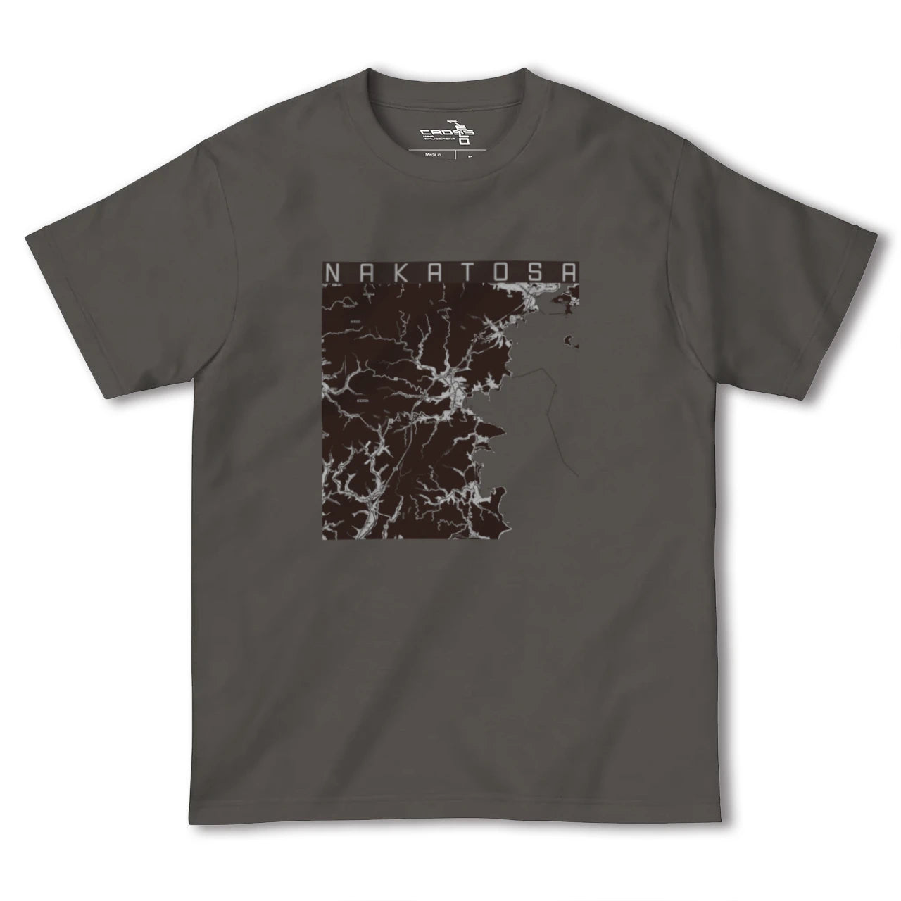 【中土佐(高知県)】地図柄ヘビーウェイトTシャツ
