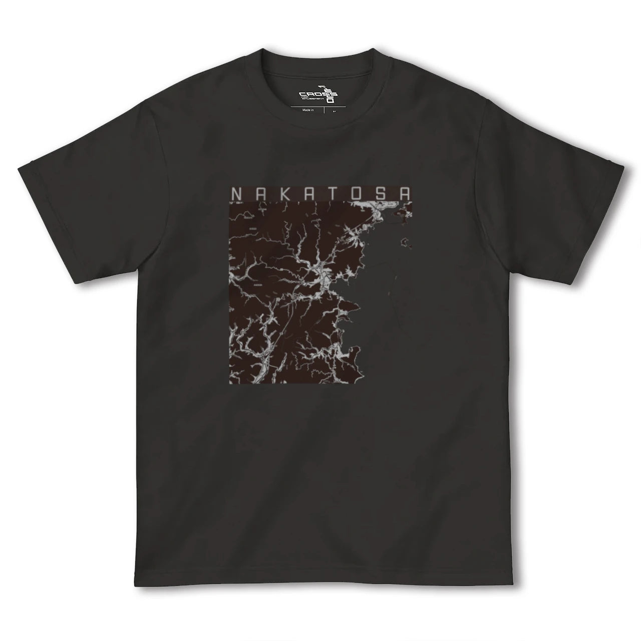 【中土佐(高知県)】地図柄ヘビーウェイトTシャツ