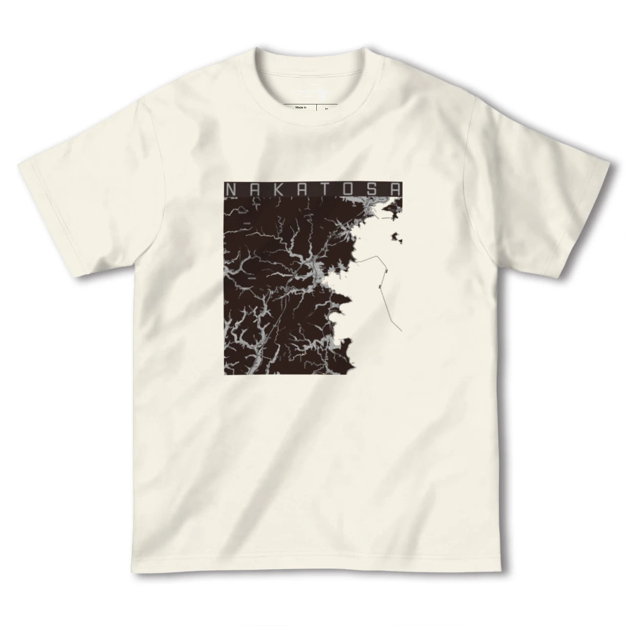 【中土佐(高知県)】地図柄ヘビーウェイトTシャツ