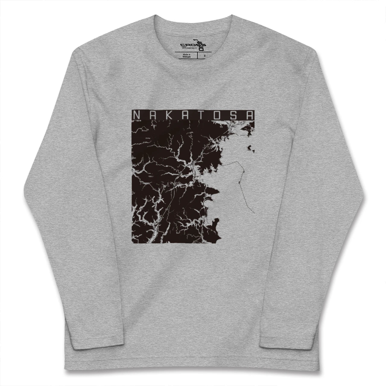 【中土佐(高知県)】地図柄ロングスリーブTシャツ