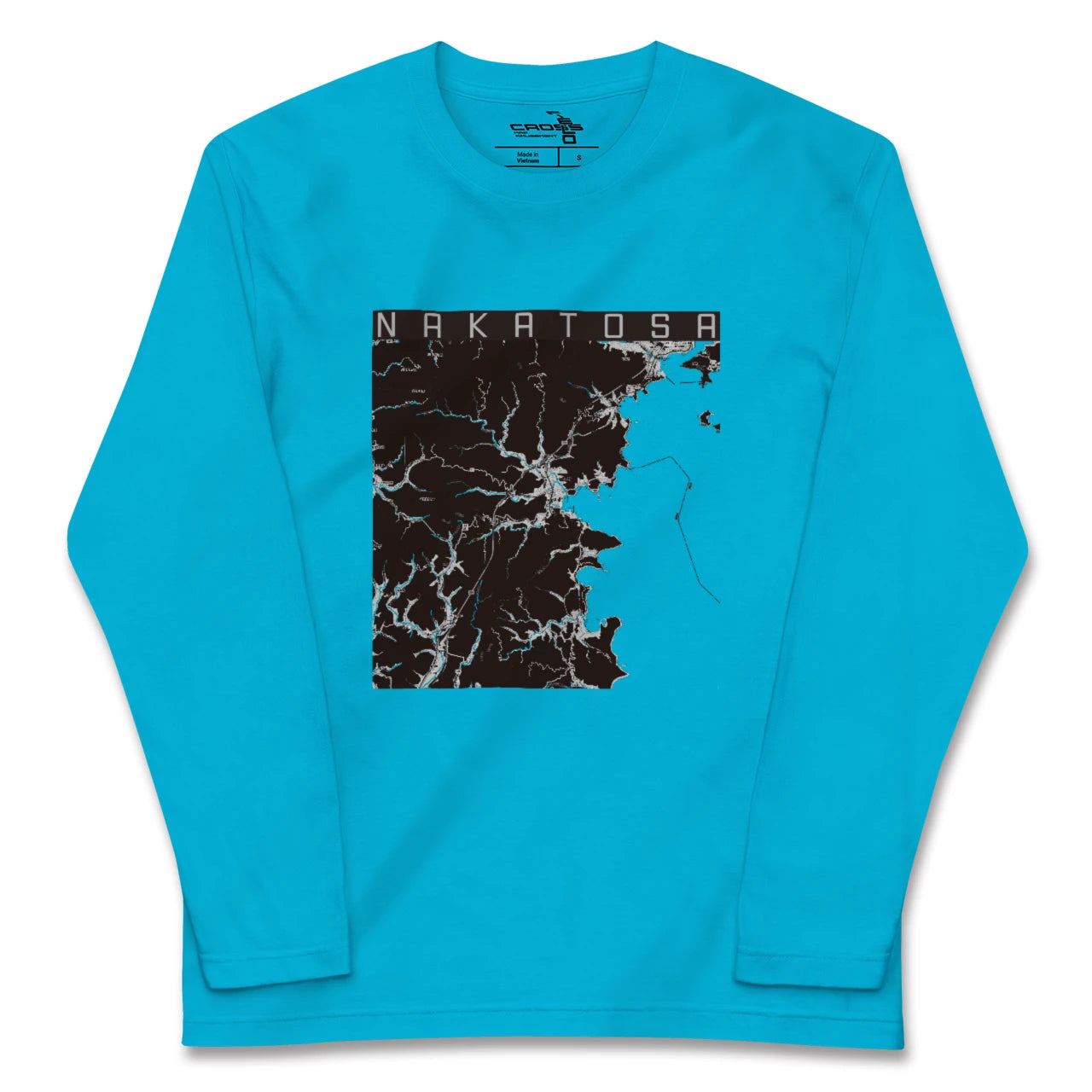 【中土佐(高知県)】地図柄ロングスリーブTシャツ