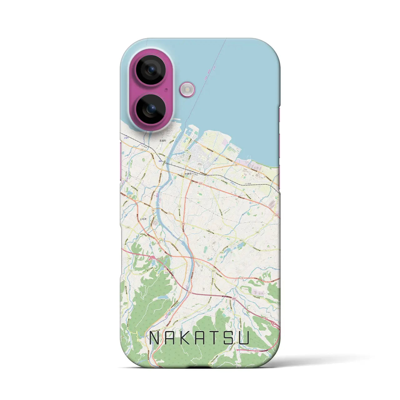 【中津(大分県)】地図柄iPhoneケース(バックカバータイプ)