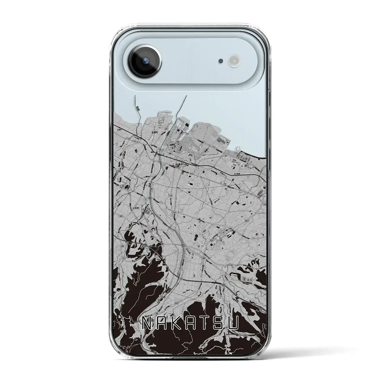 【中津(大分県)】地図柄iPhoneケース(クリアタイプ)