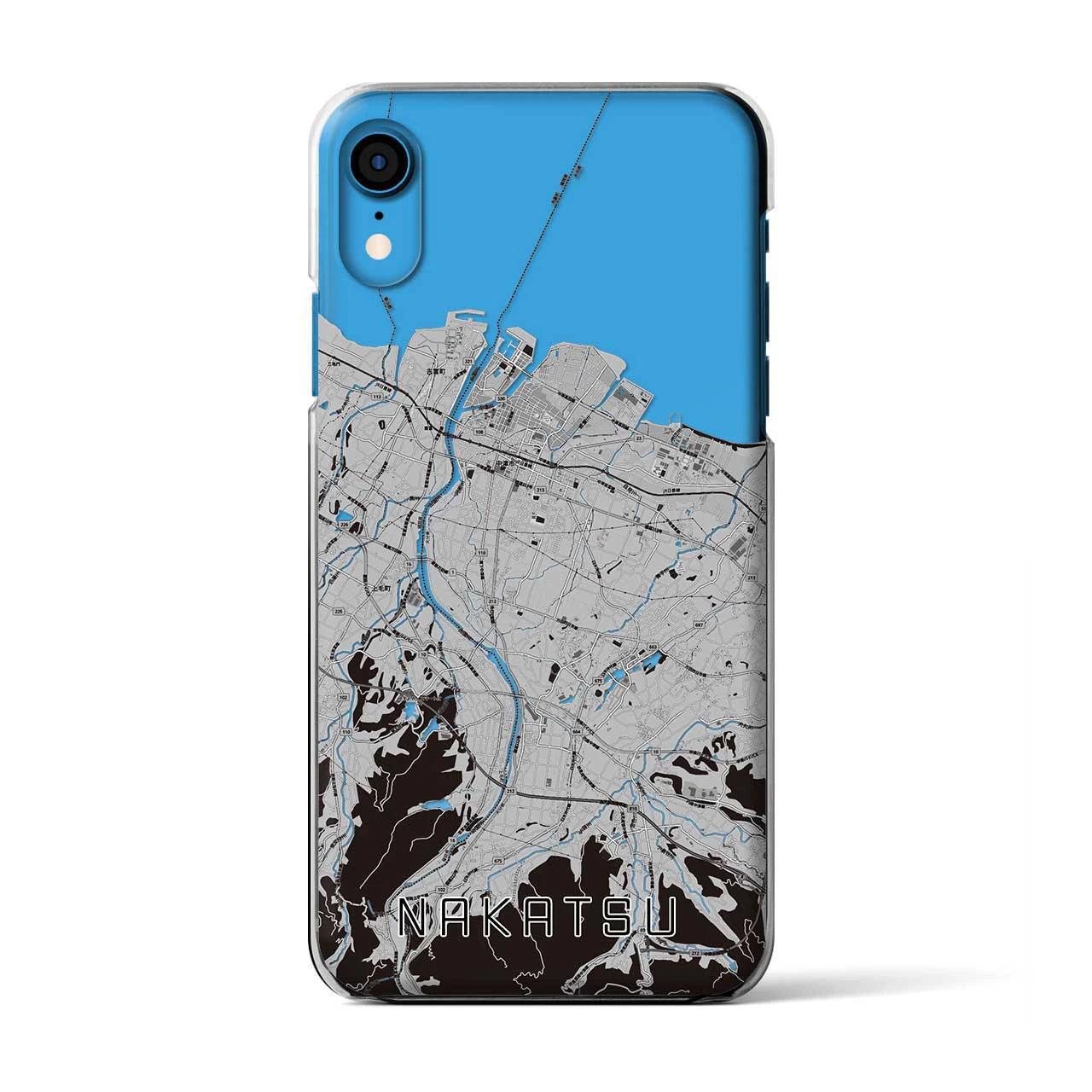 【中津(大分県)】地図柄iPhoneケース(クリアタイプ)
