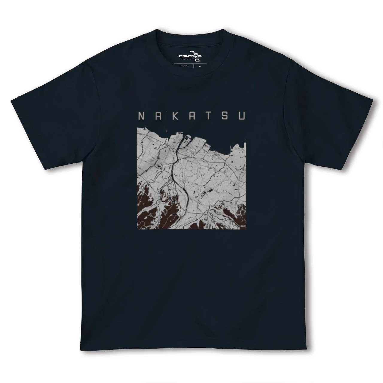 【中津(大分県)】地図柄ヘビーウェイトTシャツ