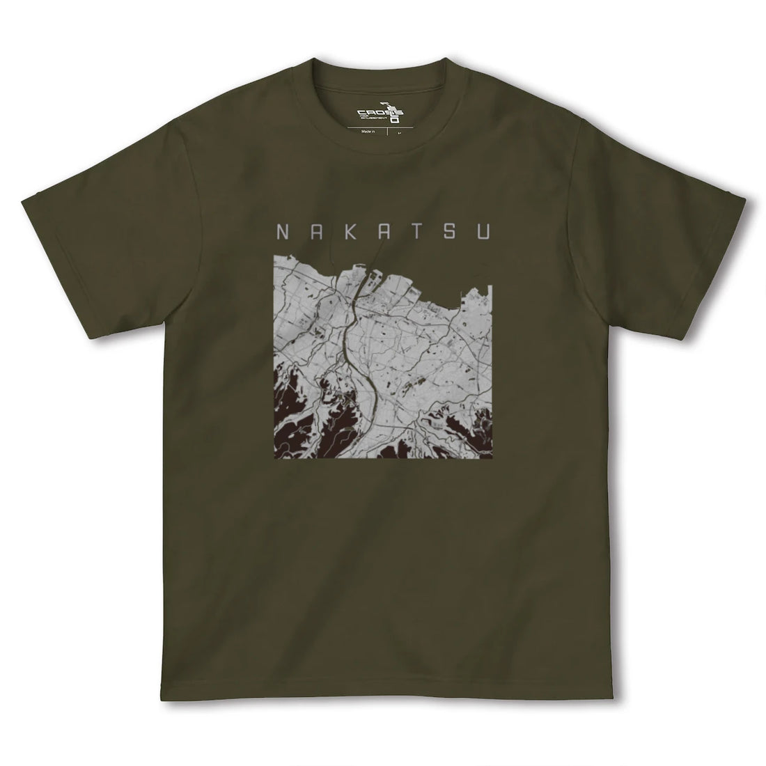 【中津(大分県)】地図柄ヘビーウェイトTシャツ