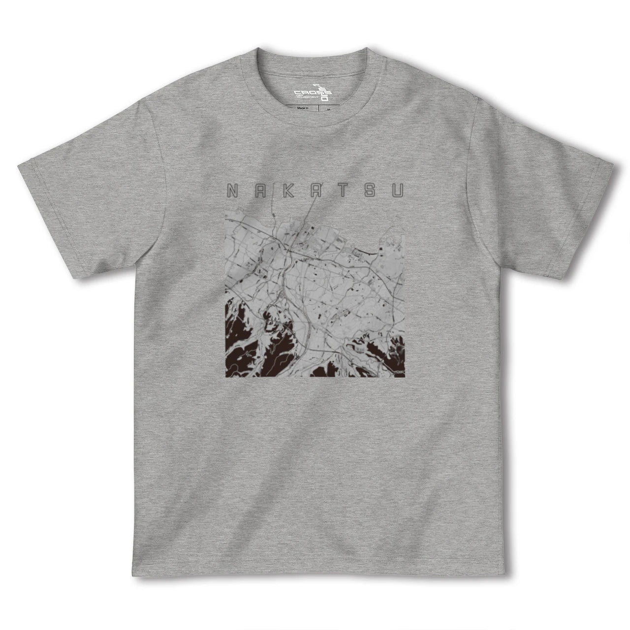 【中津(大分県)】地図柄ヘビーウェイトTシャツ