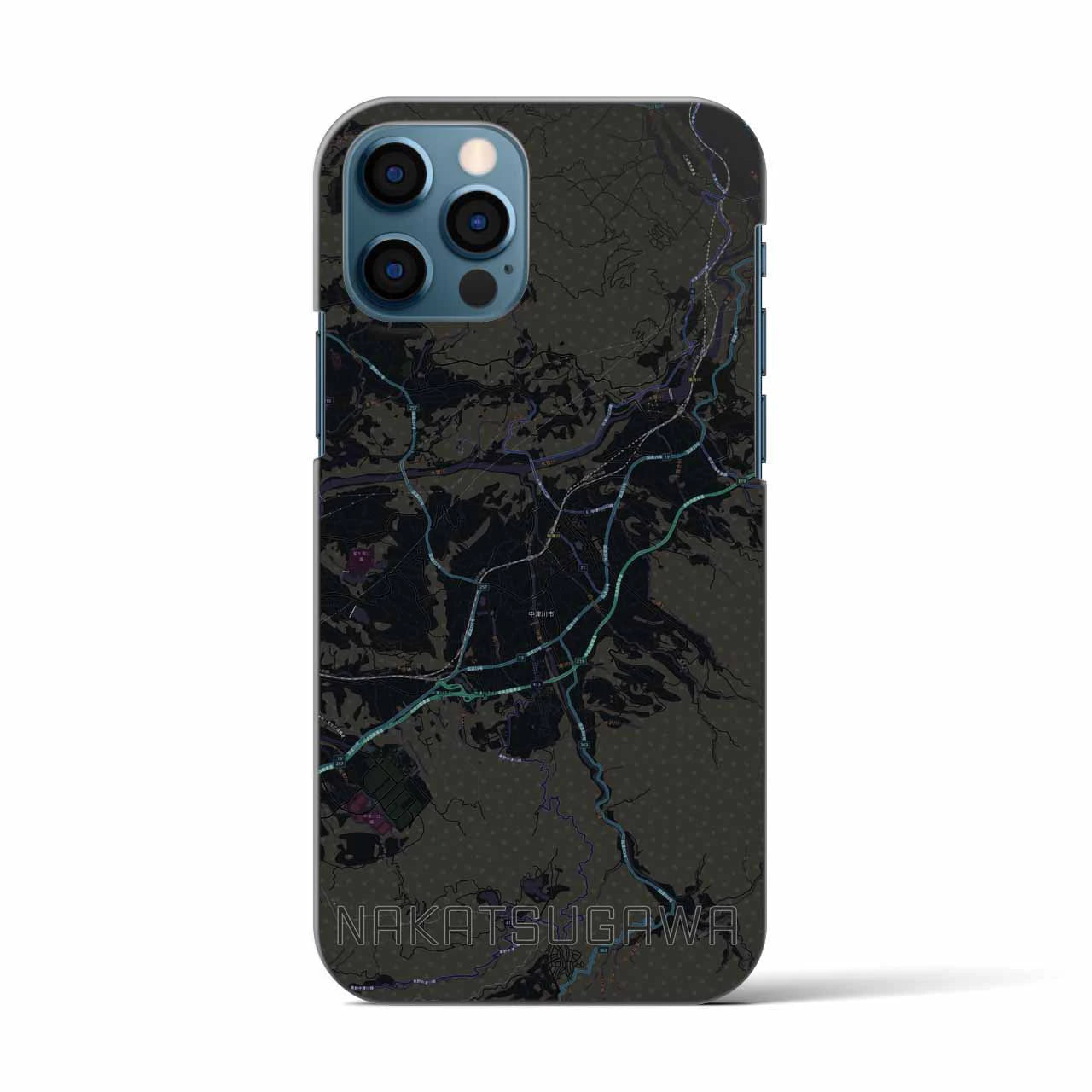 【中津川(岐阜県)】地図柄iPhoneケース(バックカバータイプ)