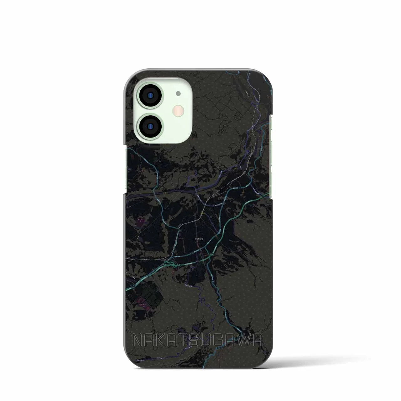【中津川(岐阜県)】地図柄iPhoneケース(バックカバータイプ)