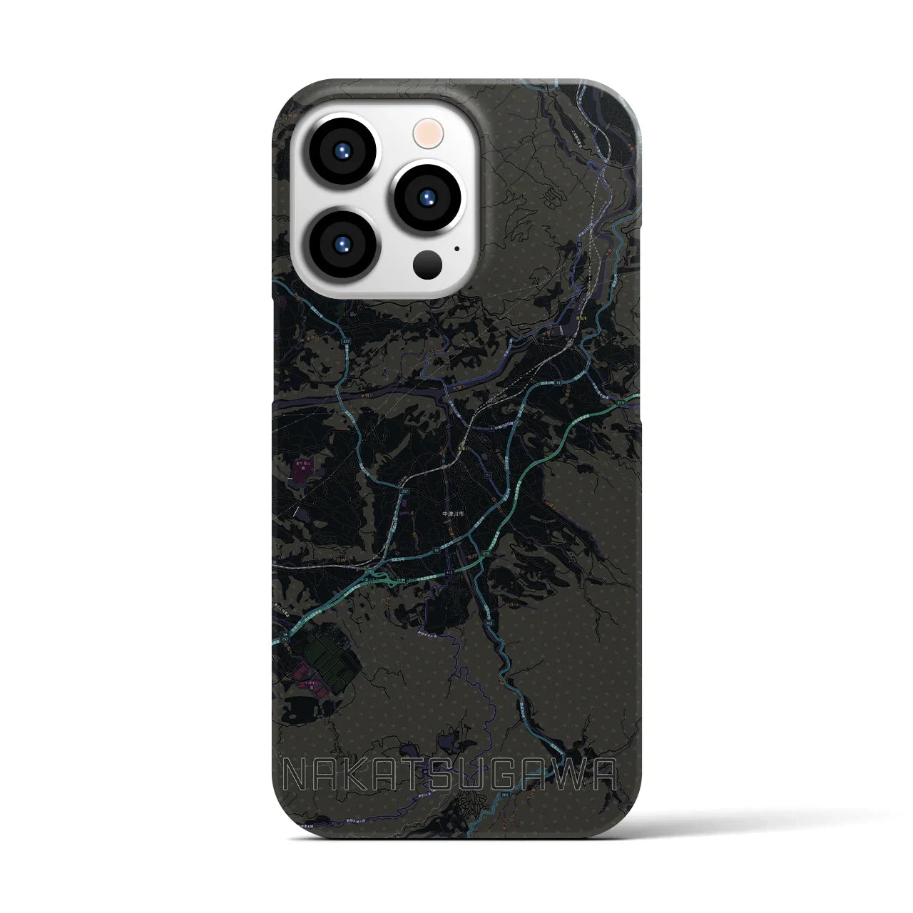 【中津川(岐阜県)】地図柄iPhoneケース(バックカバータイプ)