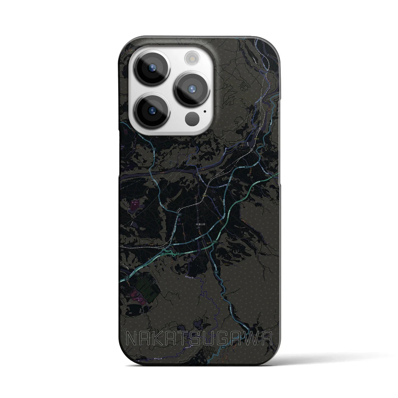 【中津川(岐阜県)】地図柄iPhoneケース(バックカバータイプ)