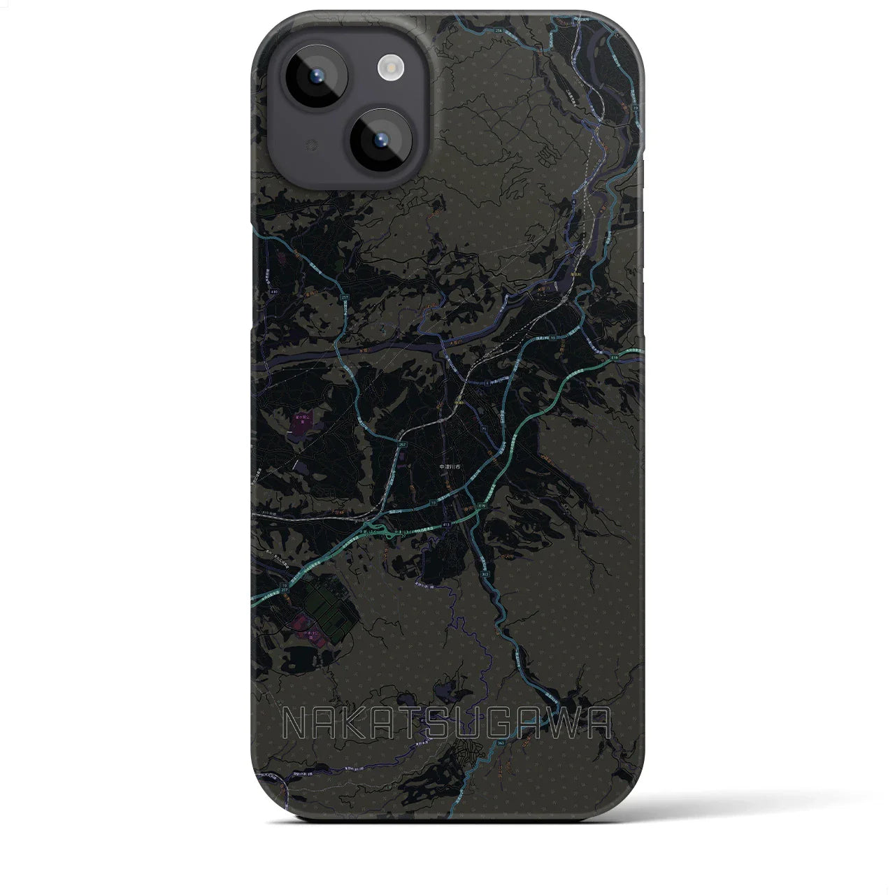 【中津川(岐阜県)】地図柄iPhoneケース(バックカバータイプ)