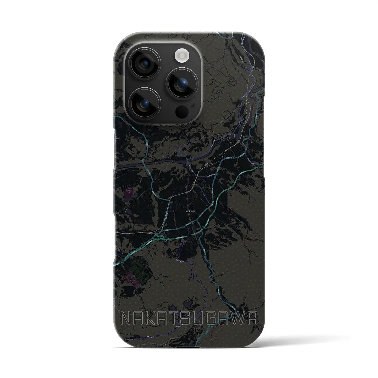 【中津川(岐阜県)】地図柄iPhoneケース(バックカバータイプ)