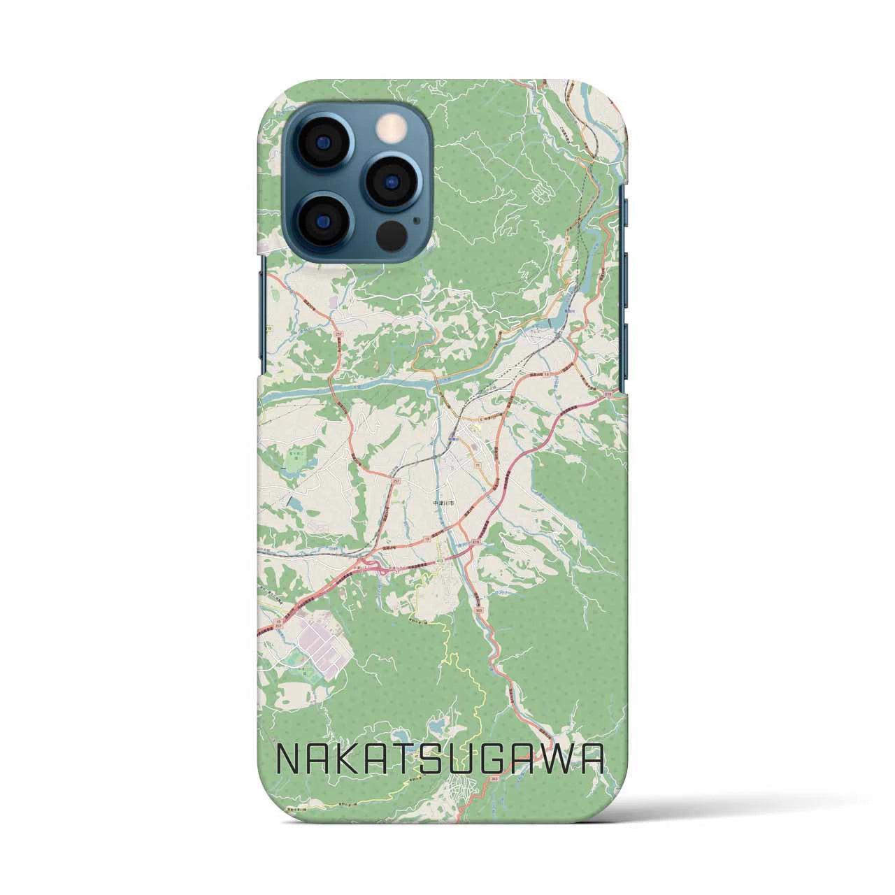 【中津川(岐阜県)】地図柄iPhoneケース(バックカバータイプ)