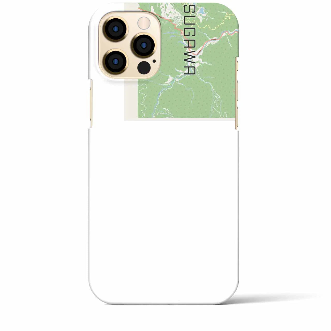 【中津川(岐阜県)】地図柄iPhoneケース(バックカバータイプ)