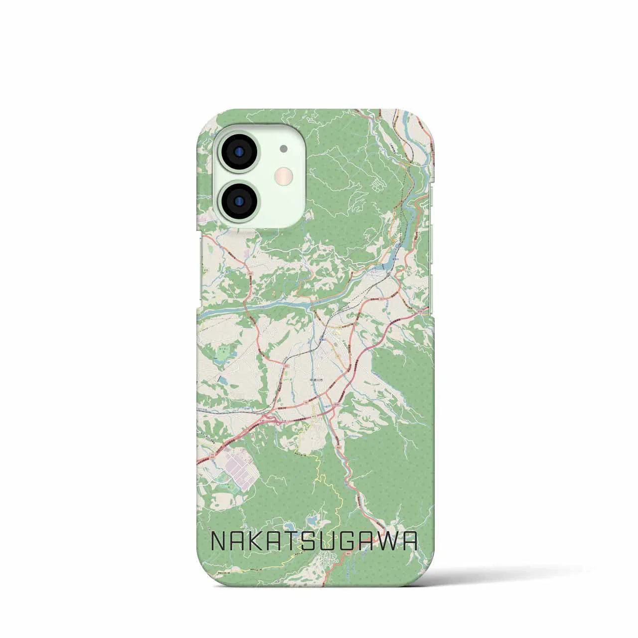 【中津川(岐阜県)】地図柄iPhoneケース(バックカバータイプ)