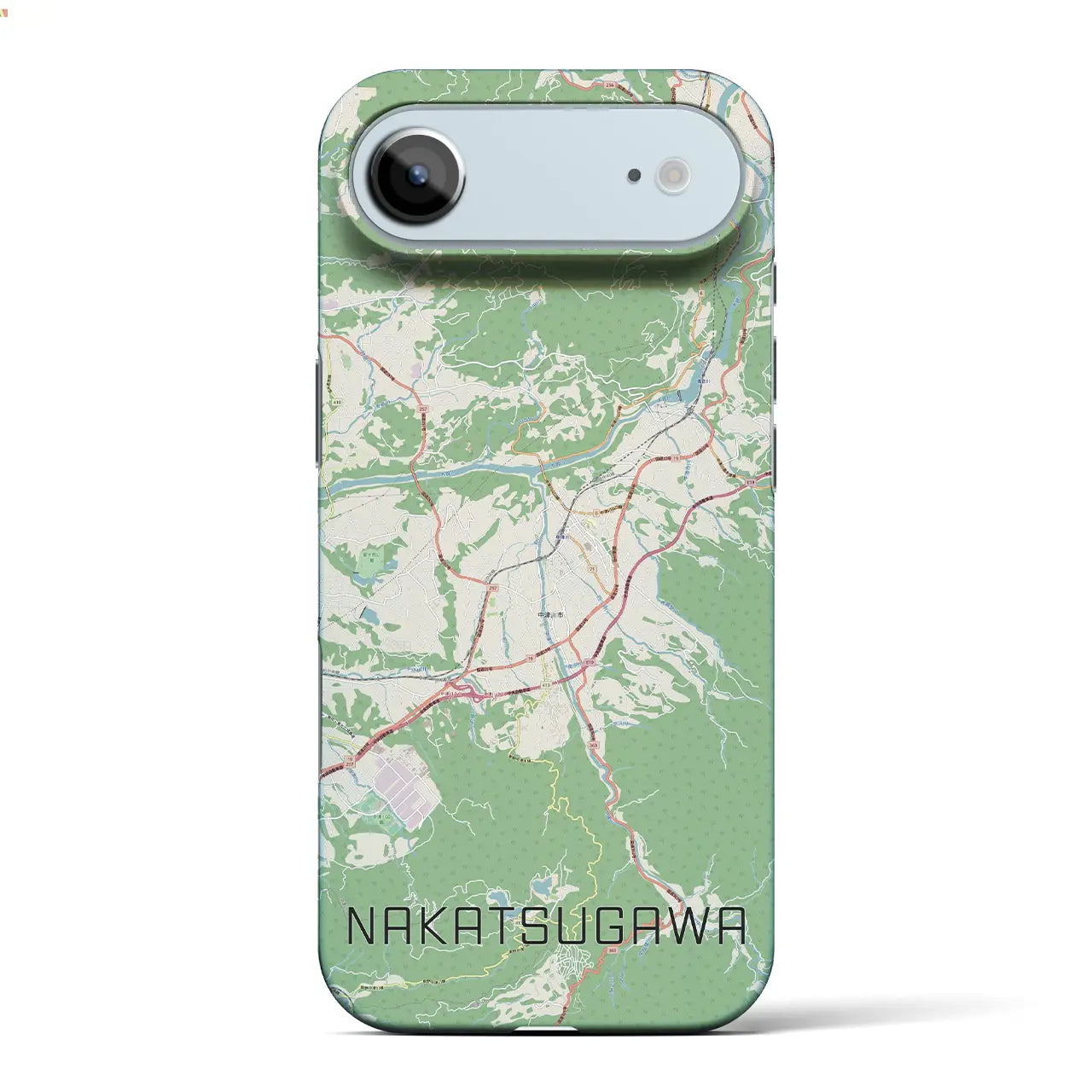 【中津川(岐阜県)】地図柄iPhoneケース(バックカバータイプ)