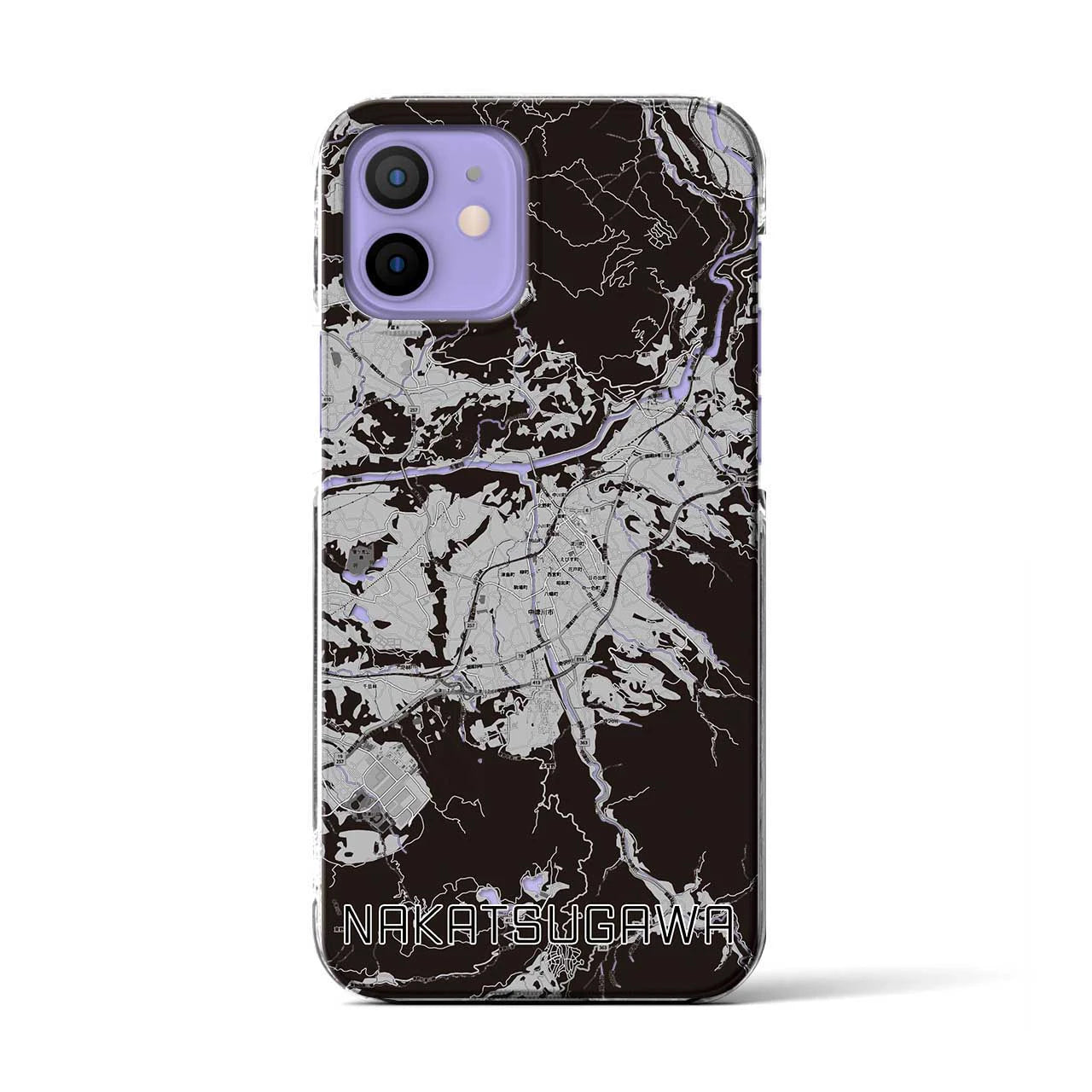 【中津川(岐阜県)】地図柄iPhoneケース(クリアタイプ)