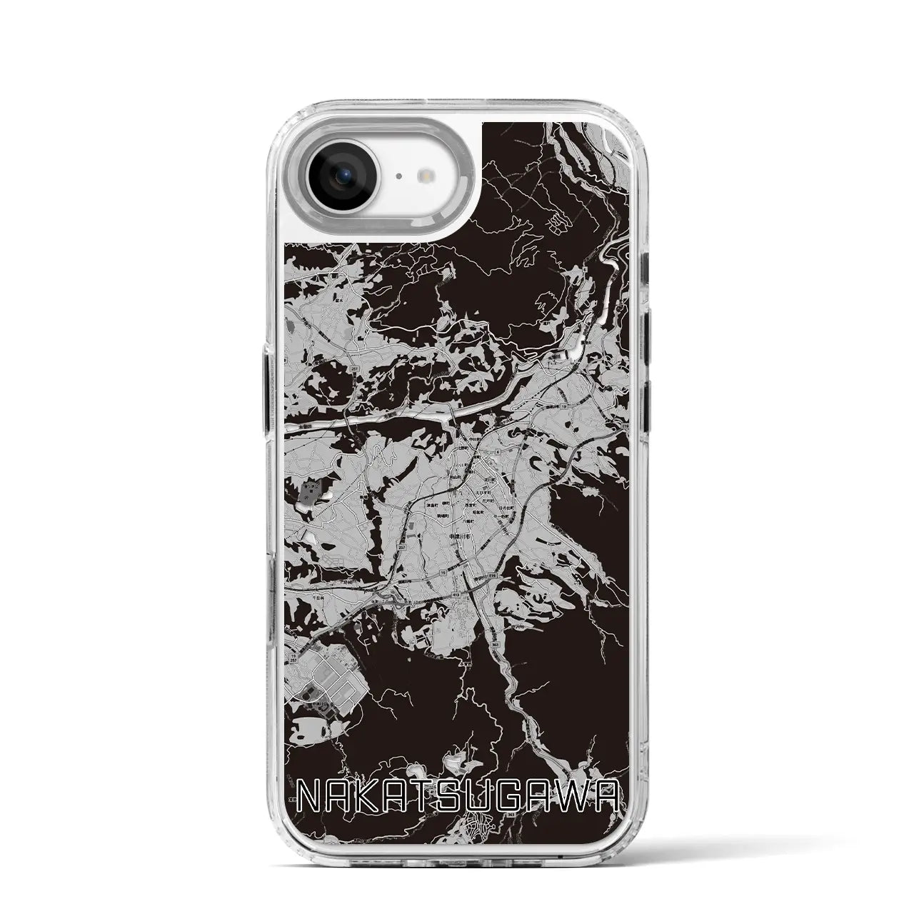 【中津川(岐阜県)】地図柄iPhoneケース(MagSafeタイプ)
