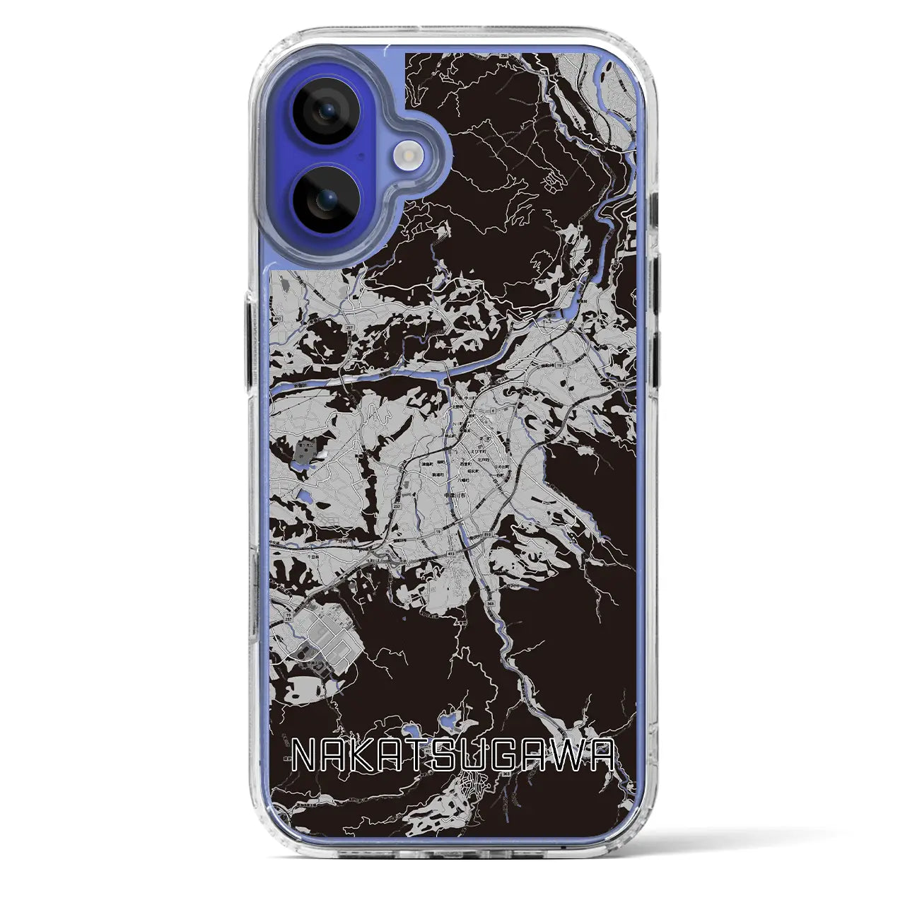 【中津川(岐阜県)】地図柄iPhoneケース(MagSafeタイプ)