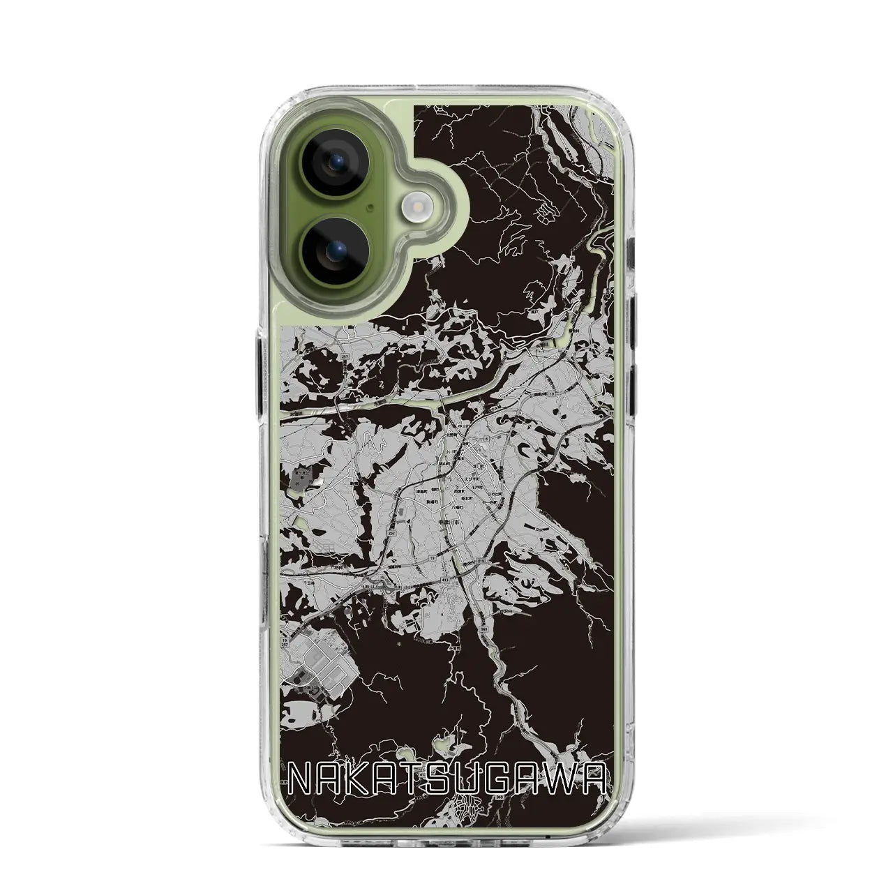 【中津川(岐阜県)】地図柄iPhoneケース(MagSafeタイプ)