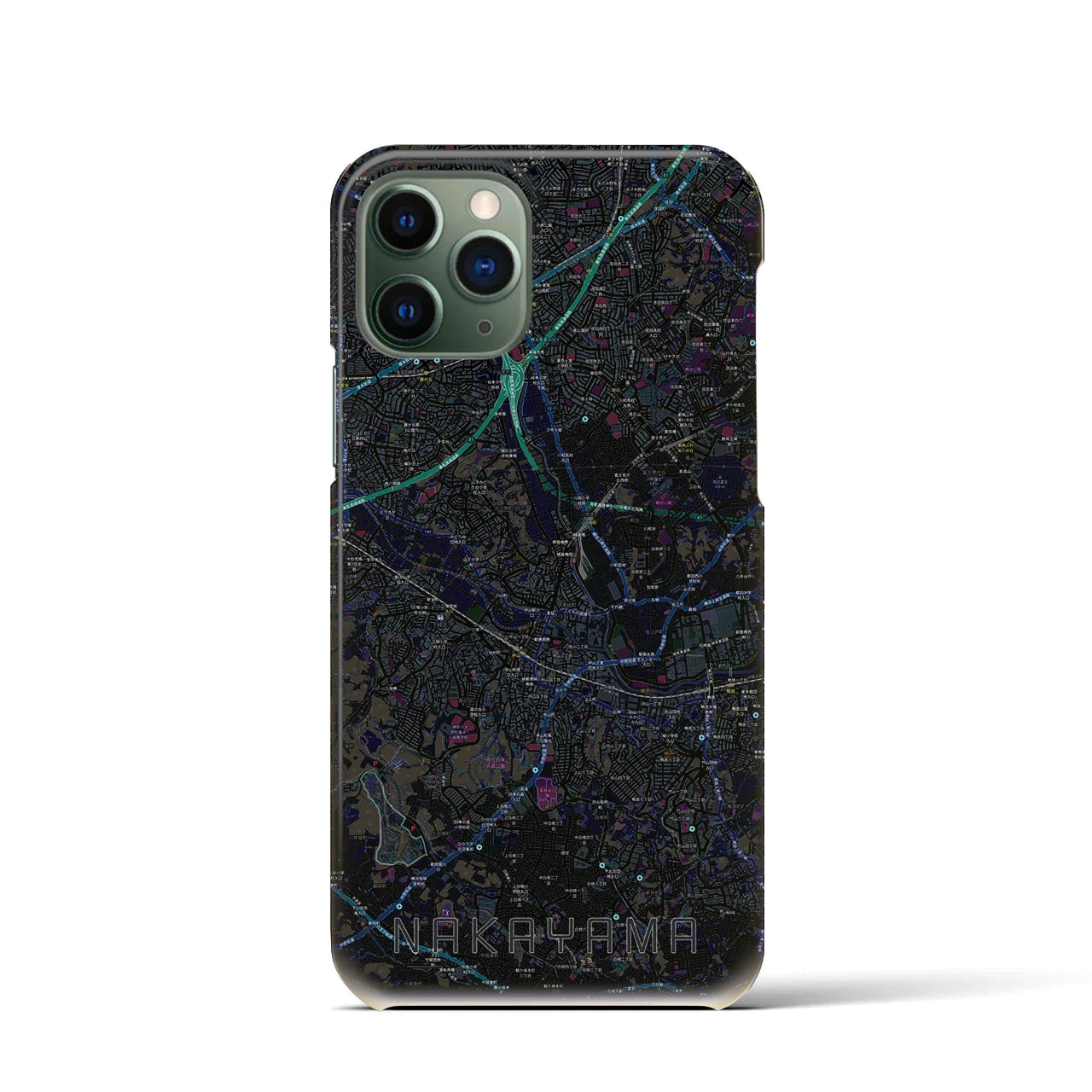 【中山(神奈川県)】地図柄iPhoneケース(バックカバータイプ)