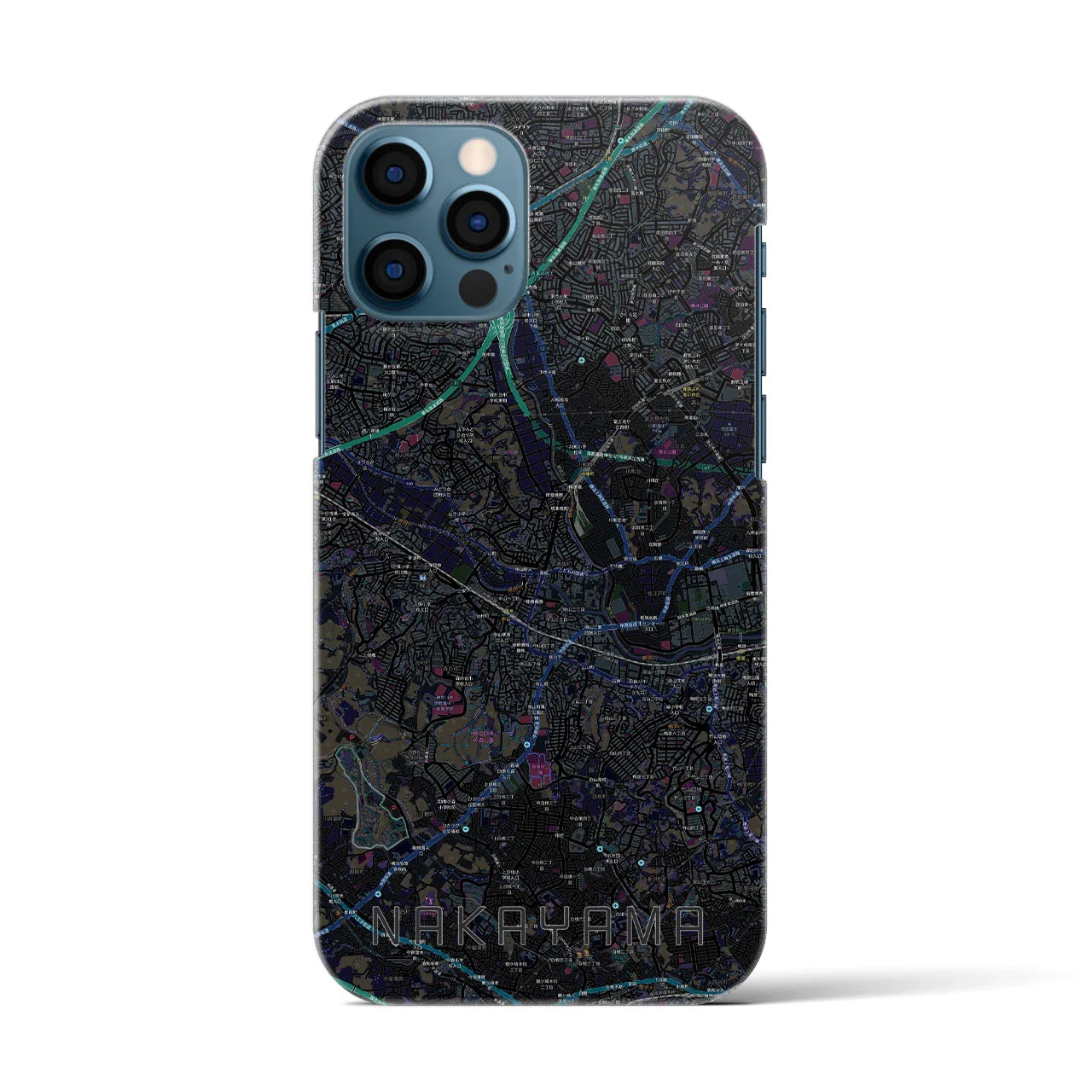 【中山(神奈川県)】地図柄iPhoneケース(バックカバータイプ)