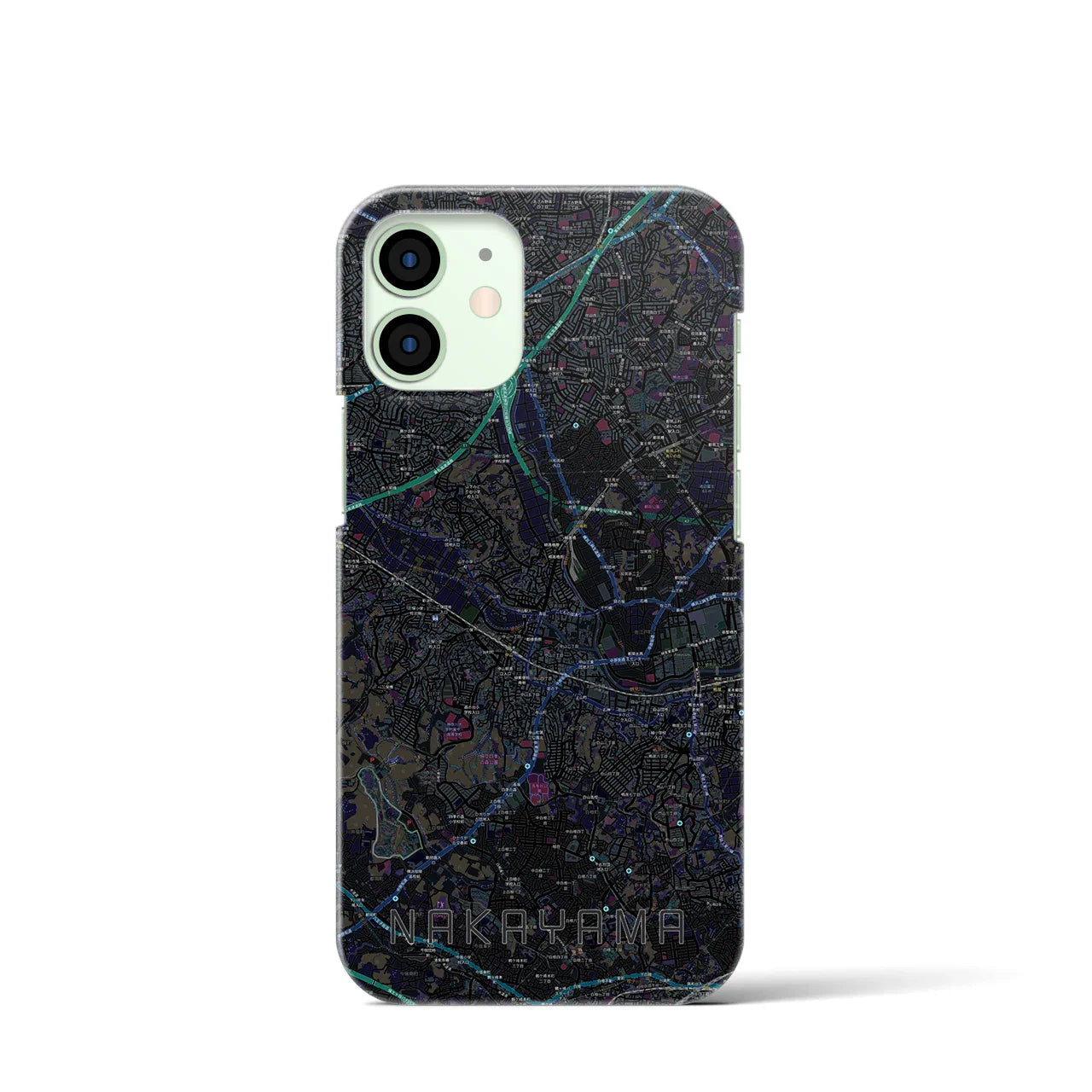 【中山(神奈川県)】地図柄iPhoneケース(バックカバータイプ)
