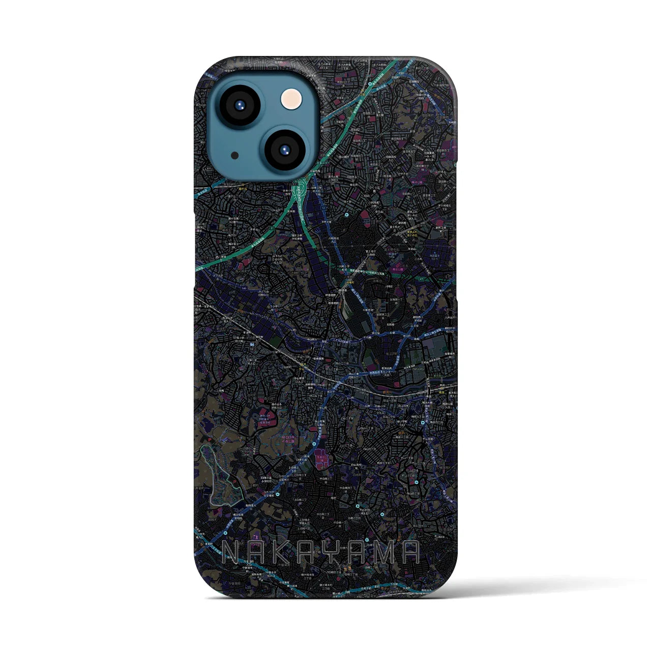 【中山(神奈川県)】地図柄iPhoneケース(バックカバータイプ)