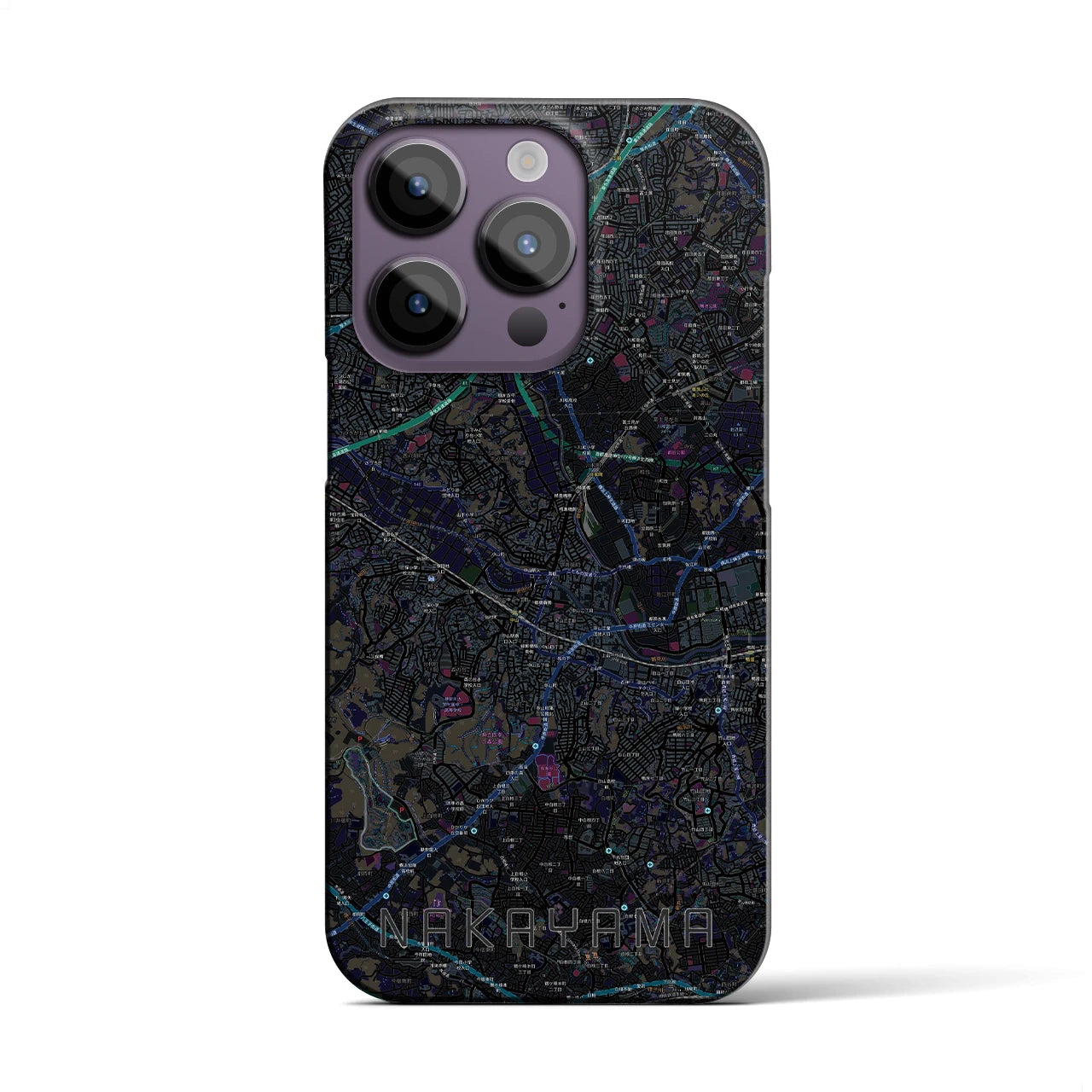 【中山(神奈川県)】地図柄iPhoneケース(バックカバータイプ)