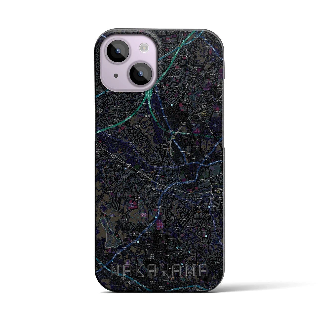 【中山(神奈川県)】地図柄iPhoneケース(バックカバータイプ)