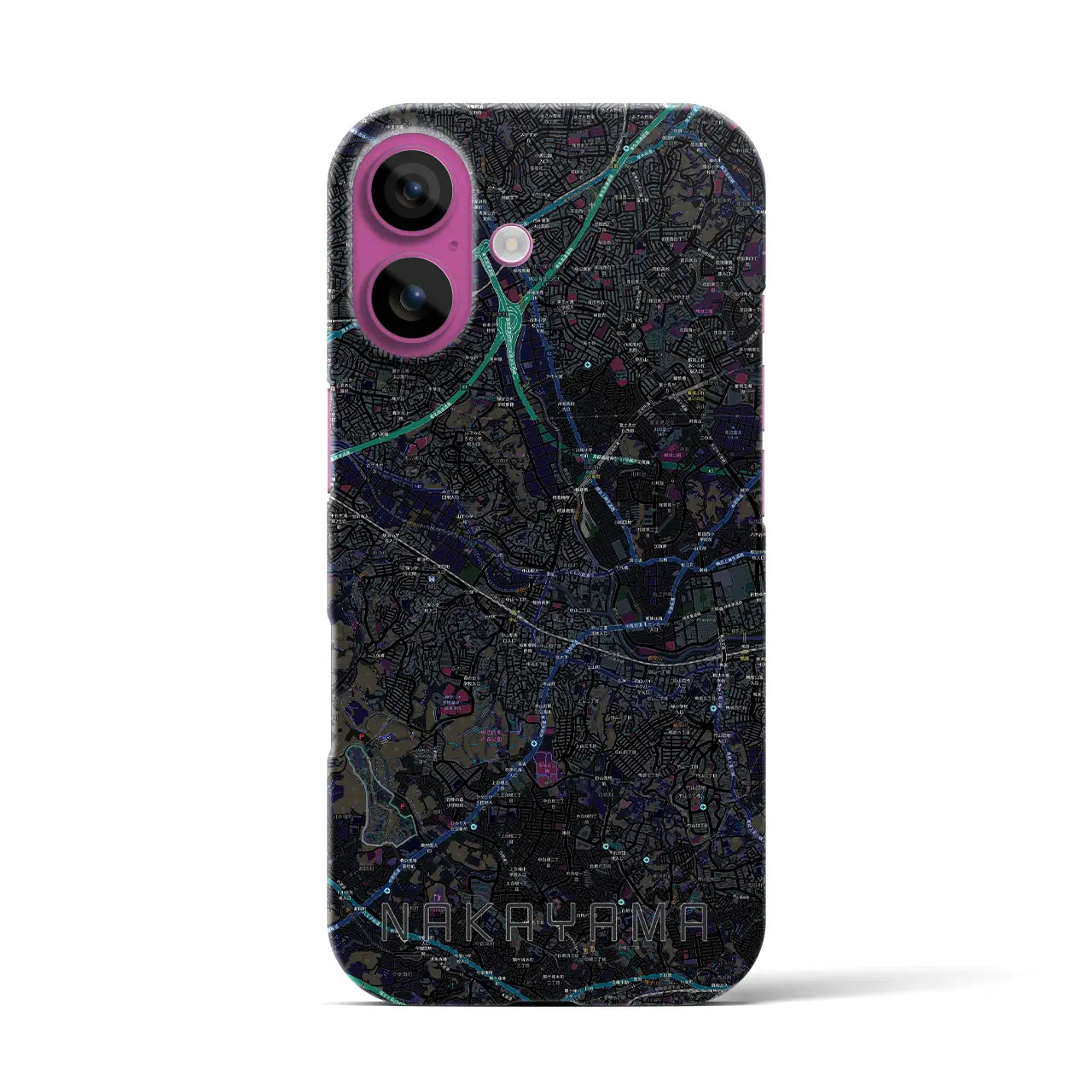 【中山(神奈川県)】地図柄iPhoneケース(バックカバータイプ)