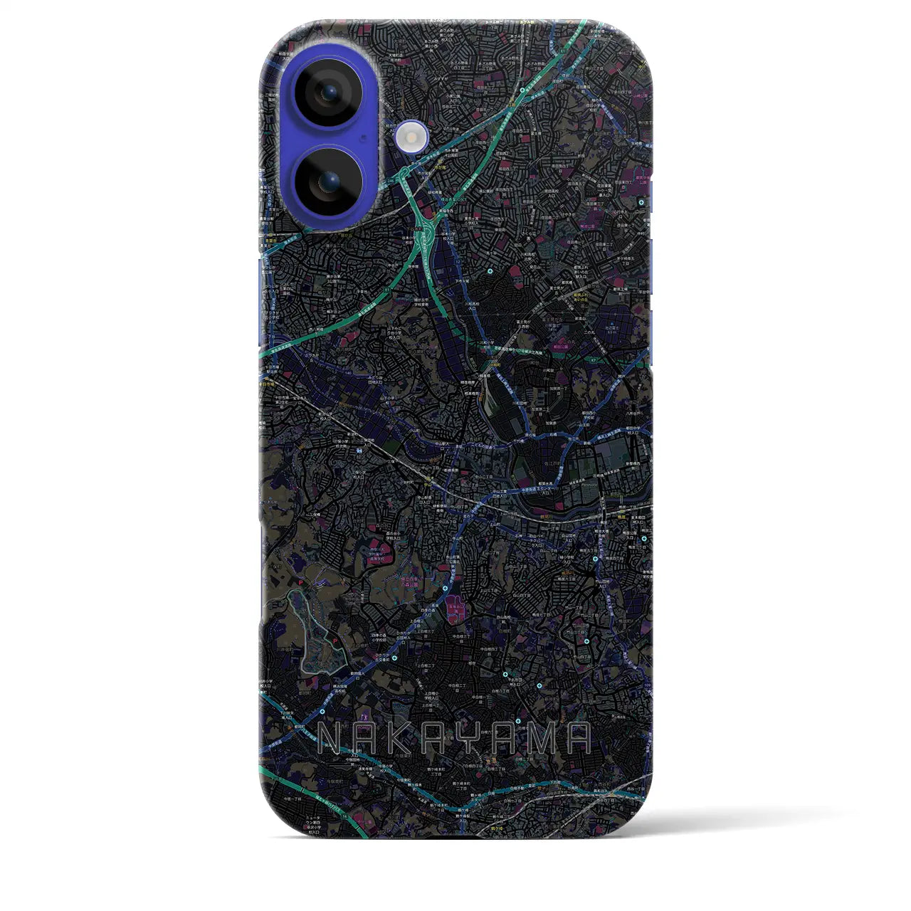 【中山(神奈川県)】地図柄iPhoneケース(バックカバータイプ)