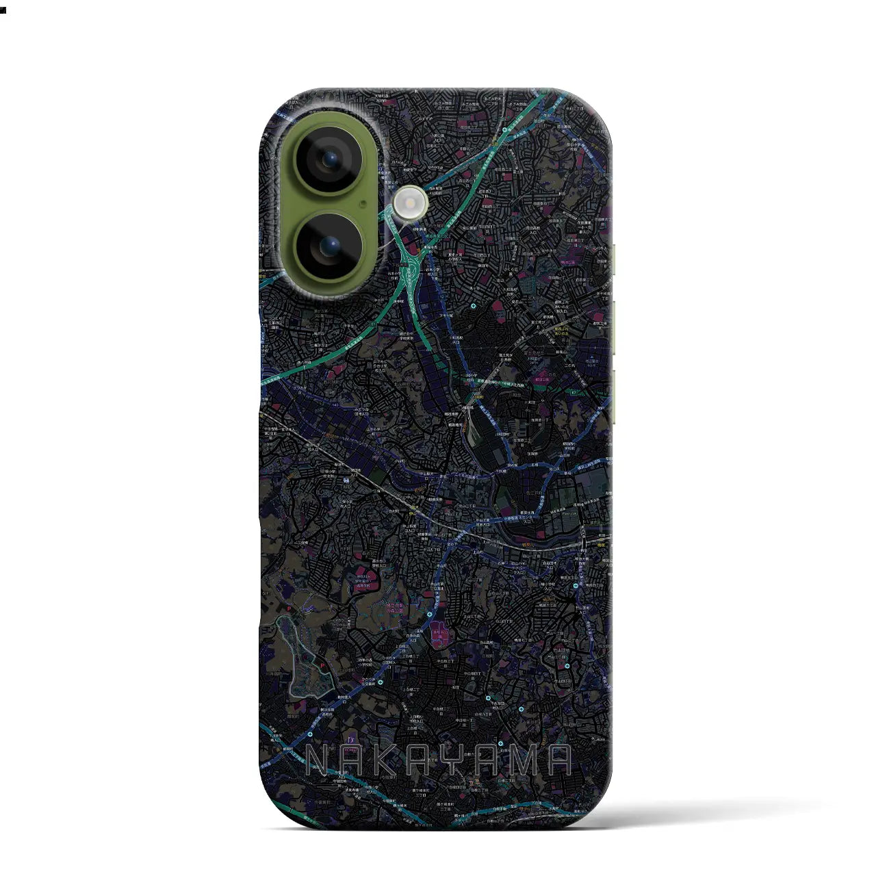 【中山(神奈川県)】地図柄iPhoneケース(バックカバータイプ)