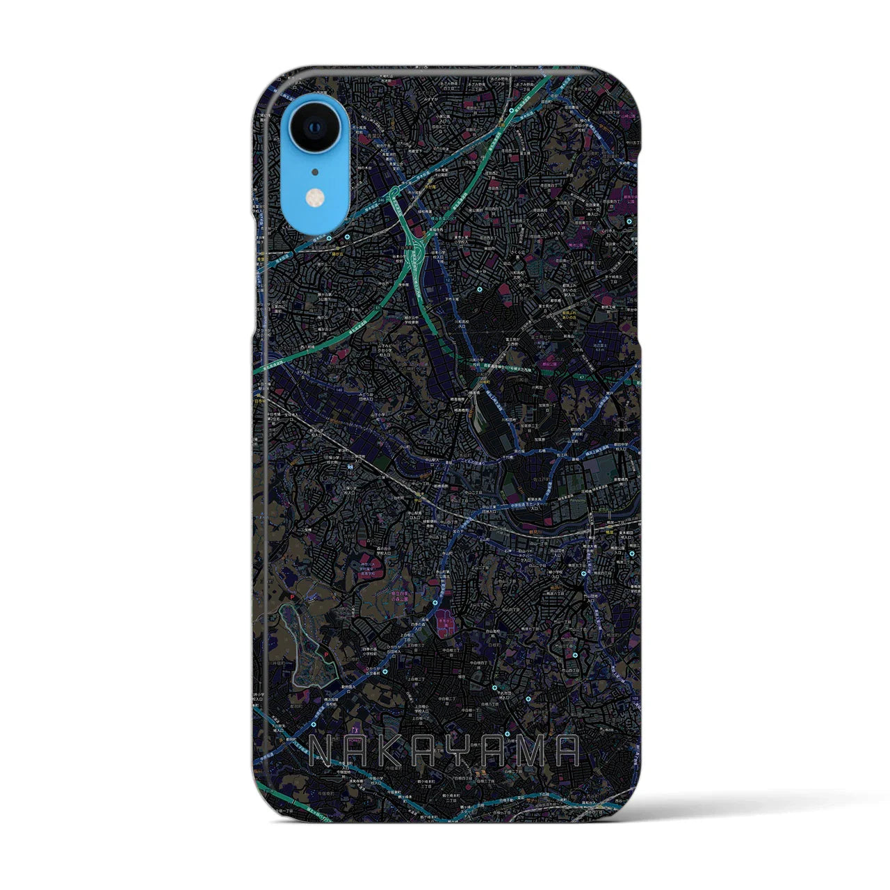 【中山(神奈川県)】地図柄iPhoneケース(バックカバータイプ)