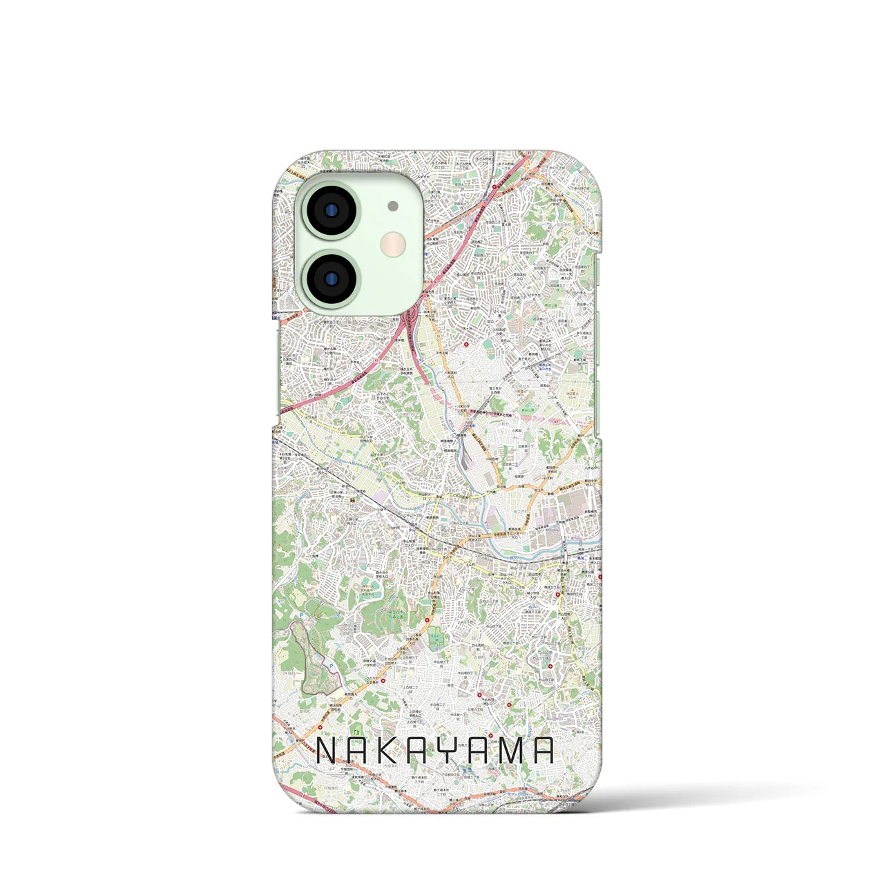 【中山(神奈川県)】地図柄iPhoneケース(バックカバータイプ)
