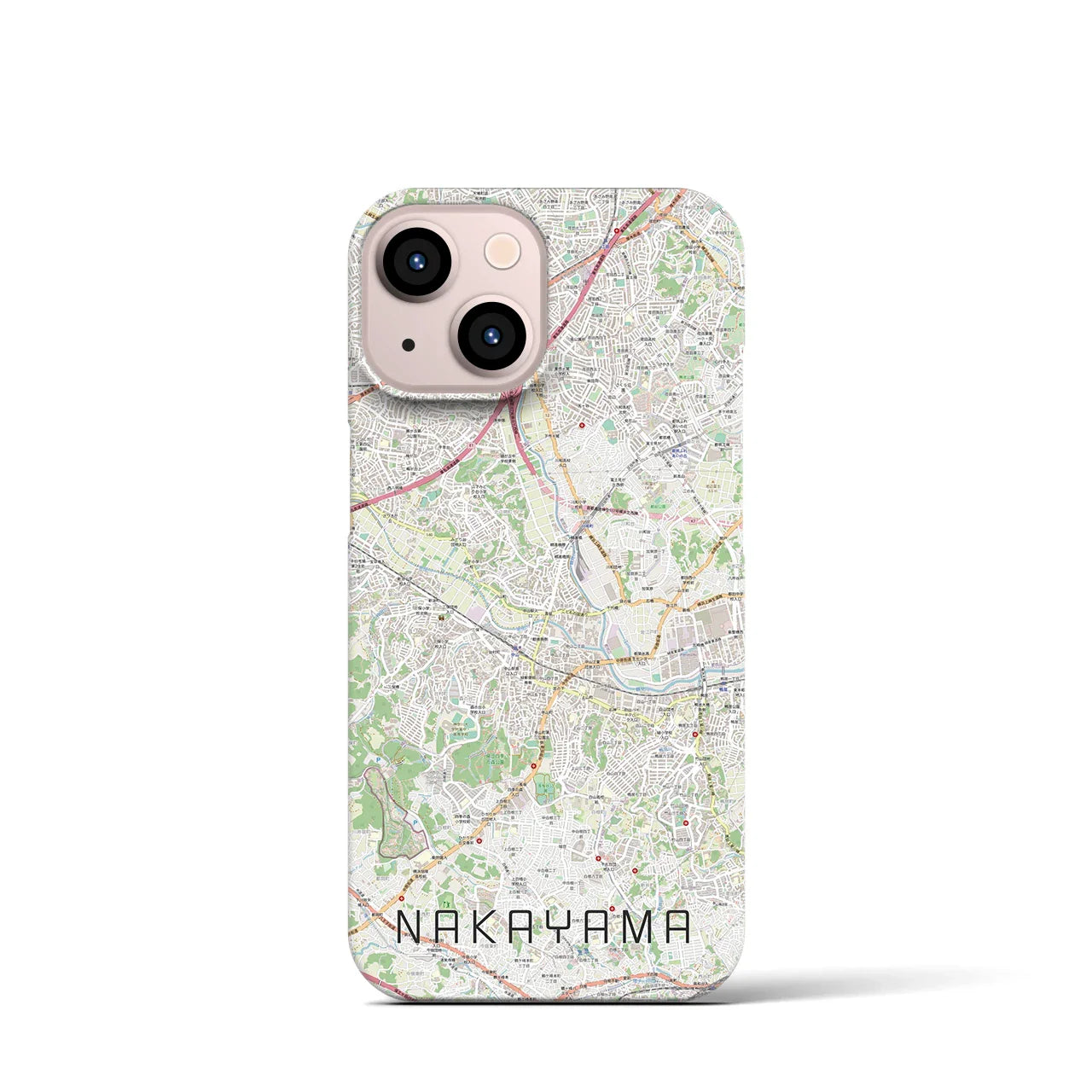【中山(神奈川県)】地図柄iPhoneケース(バックカバータイプ)