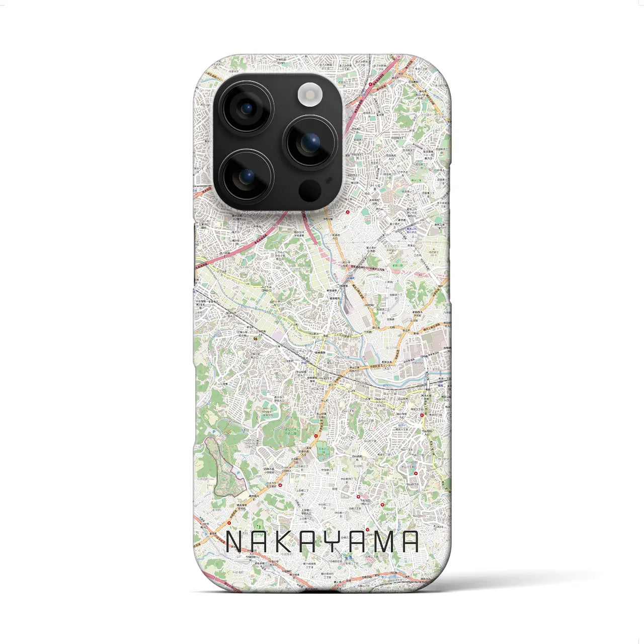 【中山(神奈川県)】地図柄iPhoneケース(バックカバータイプ)