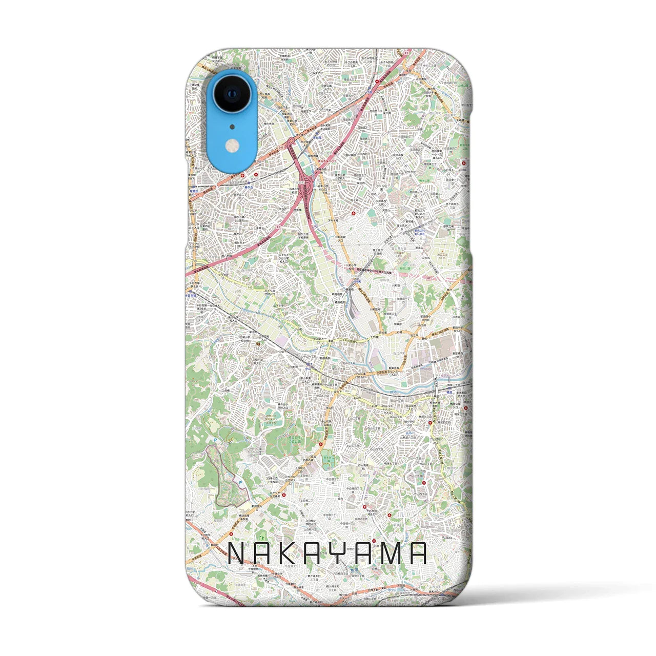 【中山(神奈川県)】地図柄iPhoneケース(バックカバータイプ)